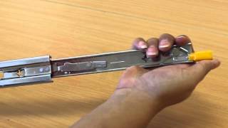 How to detatch a locking drawer slide