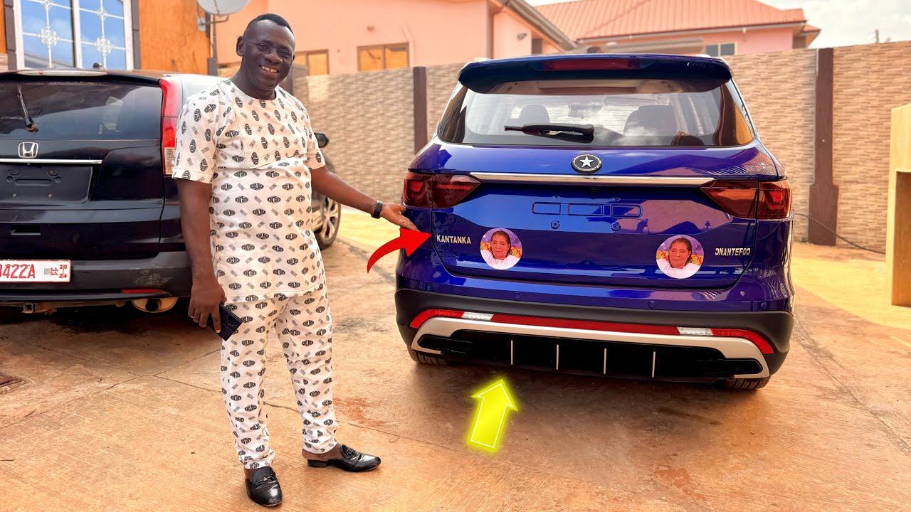 Akrobeto 👉👃 buys the all new 2025 KANTANKA 4X4🔥 and drives it in style to promote Ghana 🇬🇭 cars 🚙