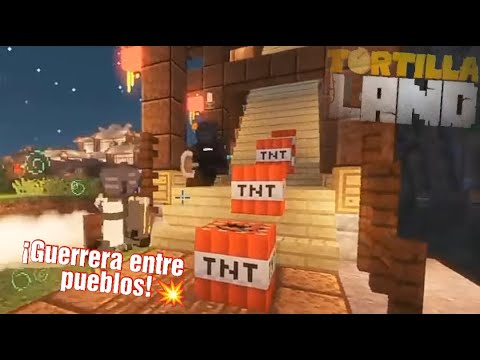 Guerra entre pueblo 1 vs 3! | TortillaLand