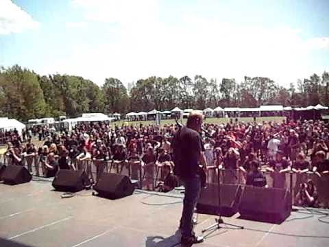 On stage with Haemophagia at Death Feast Open Air 2010