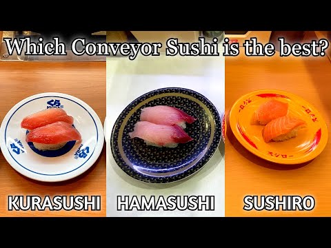 Which $1 Sushi Conveyor Belt Restaurant is the best?? I compare price, taste, everything!