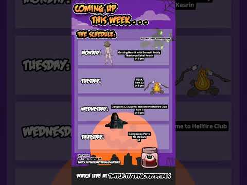 This Week's Stream Schedule - 1/12/2026 📆