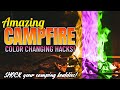 Amazing Color Changing Campfire Hacks! [Plus Bonus Hack] Fun Camping Hacks #campinghacks #camping
