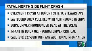 Deadly crash on Flint's North Side