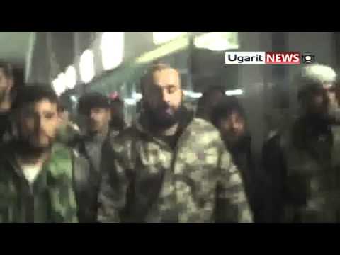 قائد لواء طارق بن زياد النقيب عبدالله ابراهيم أبو دجانة يقو بتفقد سد تشرين بعد السيطرة عليه من قوات النظام