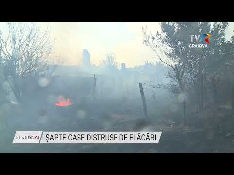 ȘAPTE CASE DISTRUSE DE FLĂCĂRI