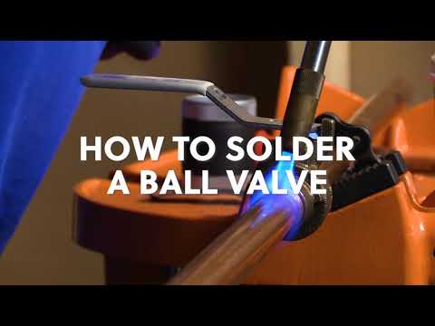 How to solder a ball valve