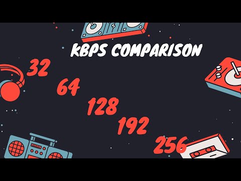 32 vs 64 vs 128 vs vs 192 vs 256 Kbps MP3 Audio