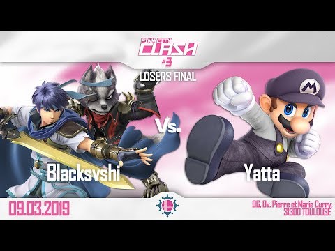Pink City Clash 3 – Blacksvshi (Ike, Wolf) Vs. Yatta (Mario) – Losers Final