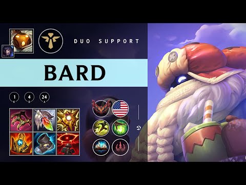 Bard Support vs Nami - NA Grandmaster Patch 25.22