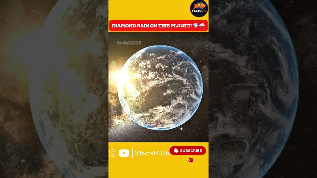 Planet Where It Rains Diamonds | Space Facts Telugu #shorts