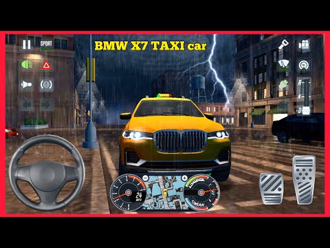 NIGHT DRIVE BMW X7 SUV TAXI CAR SIMULATOR 2021 | TAXI SIM 2020 ANDROID GAMEPLAY #170 | LEVEL 50