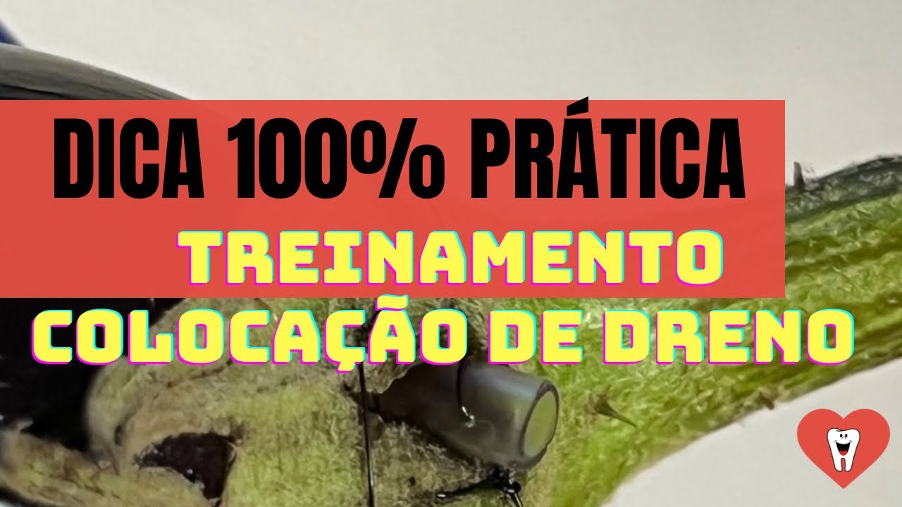 [TREINAMENTO 100% PRÁTICO] COLOCAÇÃO DE DRENO APÓS DRENAGEM DE ABSCESSO