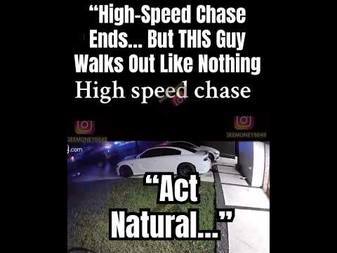 “High-Speed Chase Ends… But THIS Guy Walks Out Like Nothing