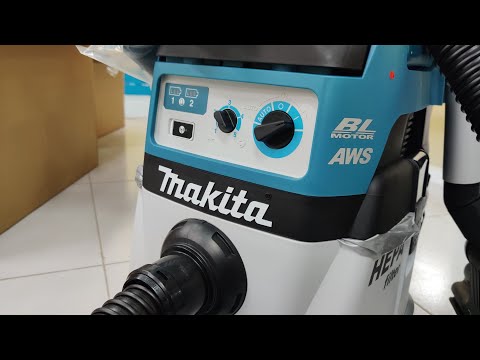 Makita DVC157LZX3 Akumuliatorinis dulkių siurblys 2x18 V Li-ion, HEPA; AWS; Be akumuliatorių ir kroviklio! RAMIOJE! video