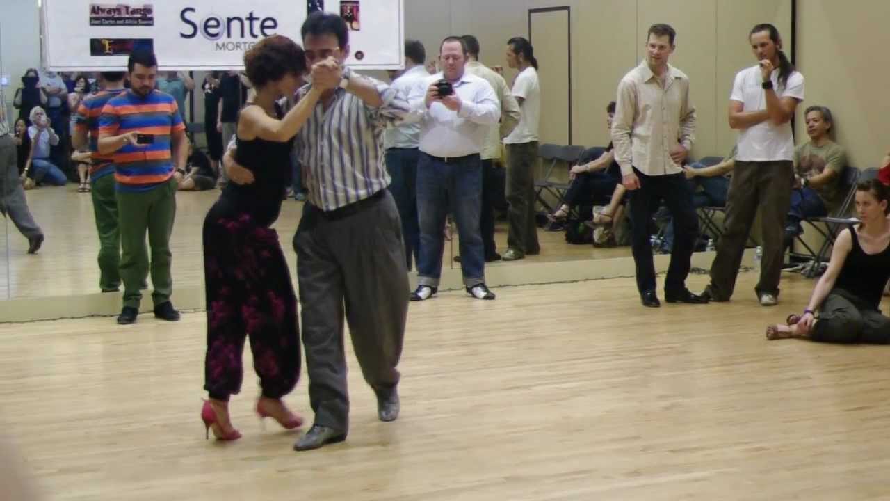 Milonga class demo by Esteban Moreno and Claudia Codega at ASTF-2012