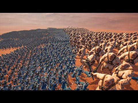 1.000 OGRE vs 10.000 SWORDSMEN - Epic Fantasy Battle Simulator