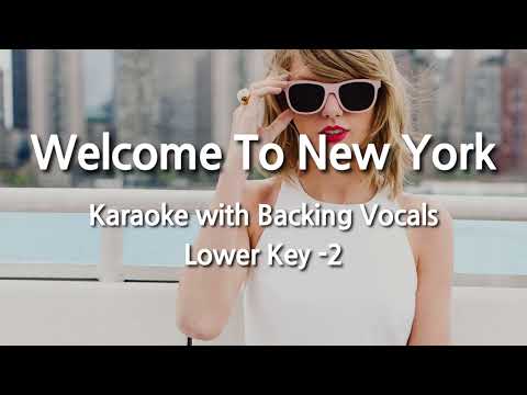 Welcome To New York (Lower Key -2) Karaoke with Backing Vocals