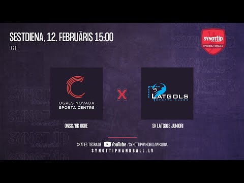 ONSC/HK OGRE - SK Latgols juniori | SynotTip handbola virslīga 2021/2022