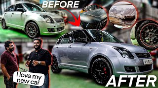 Old model suzuki swift restored to its former glory