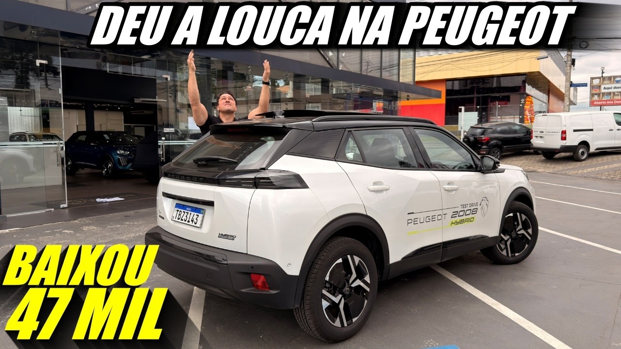 Despencou o preço do Peugeot 2008 GT HYBRID 2026 - Hora de comprar?