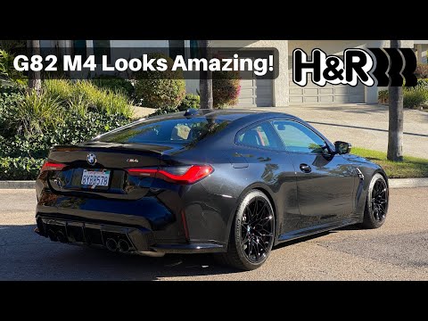 BMW G82 M4 Gets H&R Sport Springs! FULL INSTALL DIY + BEFORE & AFTER!