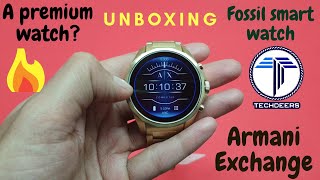 Fossil smartwatch unboxing |Armani exchange | cheapest luxury smartwatch |
