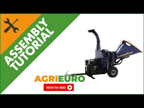 GoodYear GY 150HWS Towable Petrol Garden Shredder - 15 HP Engine - Assembly tutorial