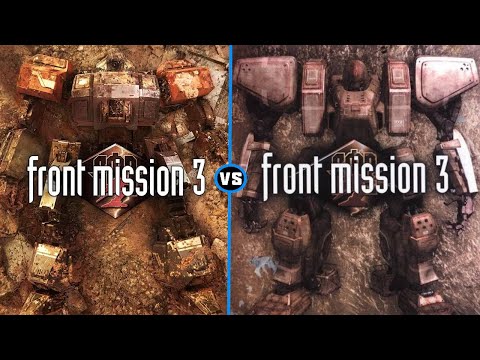 Front Mission 3 Remake vs Original | Skills and Win animation Comparison