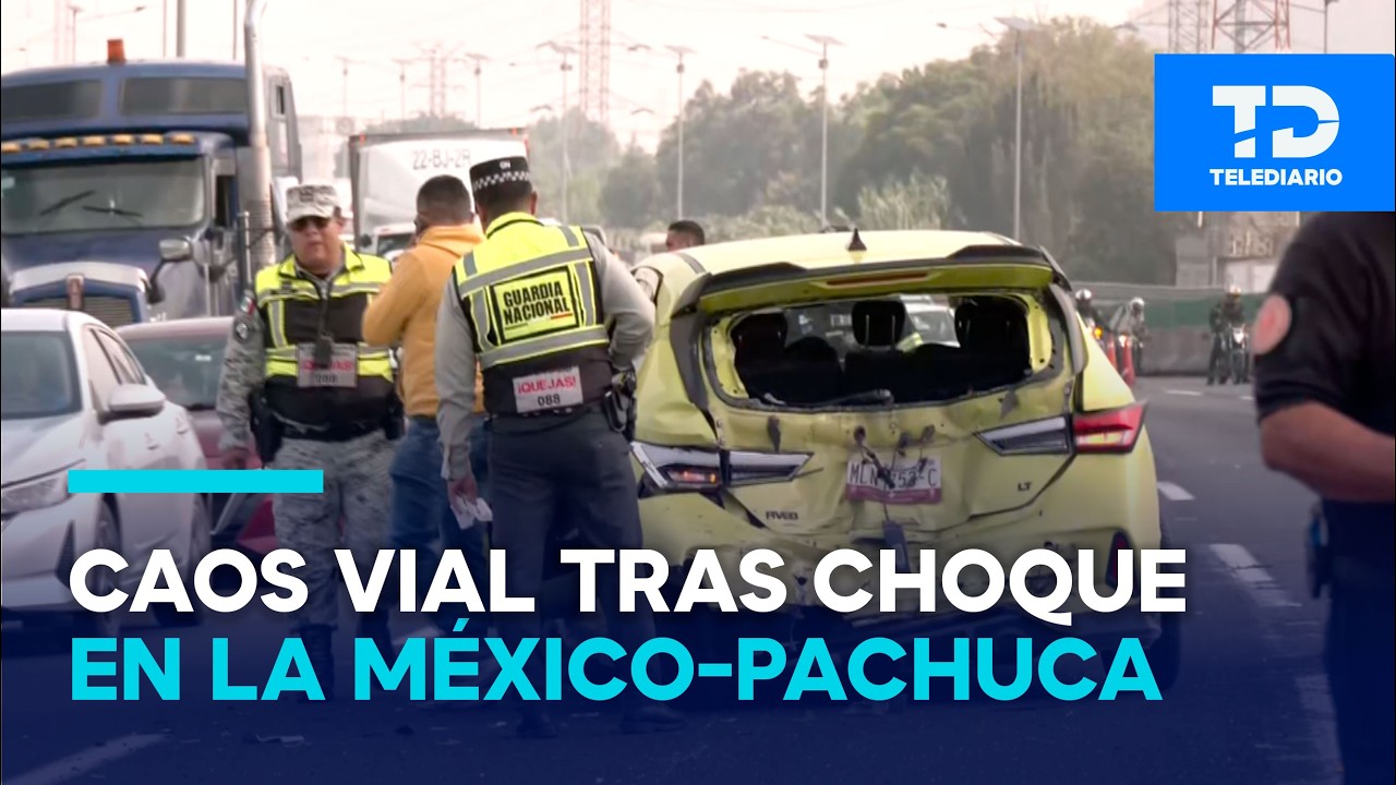 Carambola en la México-Pachuca, mantiene afectaciones viales