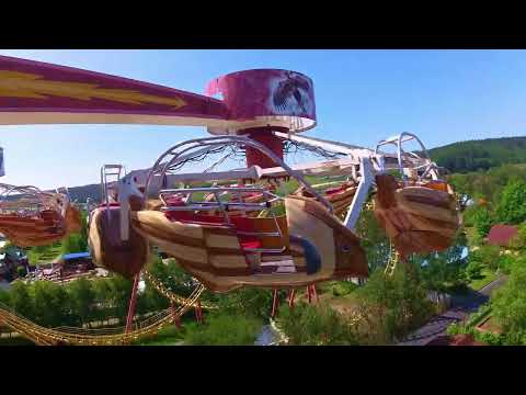 Flugmaschine (Condor) - Onride (POV) - 4K - Freizeit-Land Geiselwind 2023