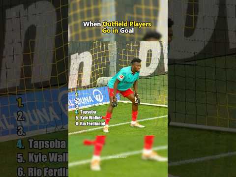 When Outfield Players Go in Goal
