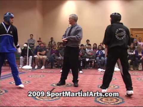 Andres Garcia v Mike Scaperato - Men's LW point sparring - 2009 NBL Supergrands