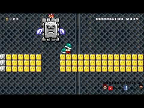 King Thwomp's Hard Hat Castle (Super Mario Maker)