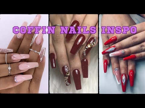 Acrylic Nail Coffin Designs