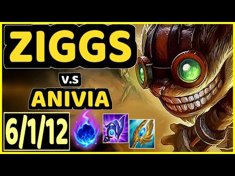 GORI (ZIGGS) vs ANIVIA - 6/1/12 KDA MID GAMEPLAY - KR Ranked MASTER