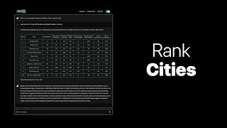 Deepblocks CHAT DB - Tutorial - Rank Cities