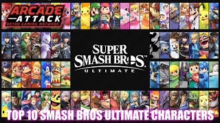 Top 10 Super Smash Bros Ultimate Characters Ranked!
