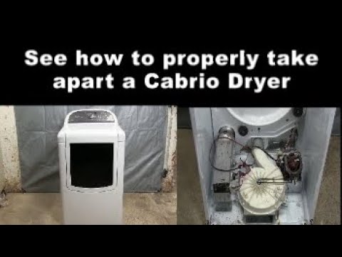Whirlpool Cabrio Dryer - Taking It Apart