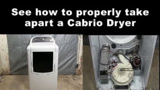 Whirlpool Cabrio Dryer - Taking It Apart