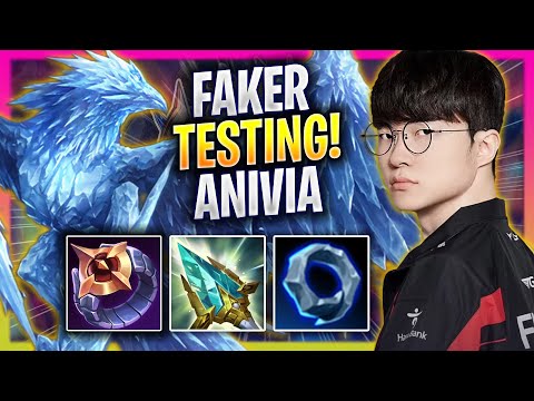 FAKER TESTING ANIVIA IN KOREA SOLOQ! - T1 Faker Plays Anivia MID vs Galio! | Season 2025