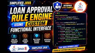 Java 8 Custom Functional Interface | Real-Time Enterprise Loan Approval Rule Engine | Interview Ex