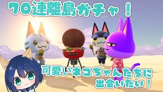 【#あつ森 】 初の縦型配信！７０連離島ガチャやります！🐶