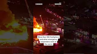 A massive fire burned a large #church in #NewJersey to the ground.