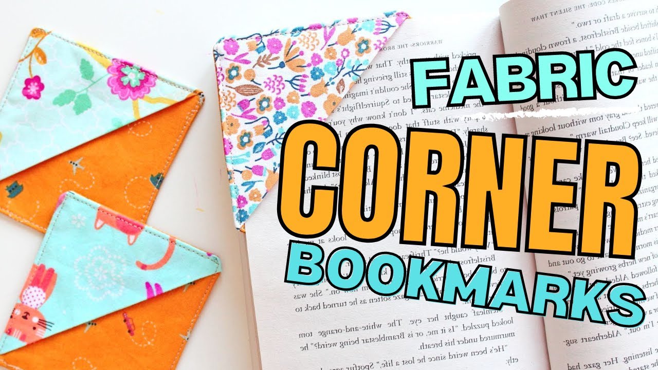 How to sew a corner bookmark with fabric scraps