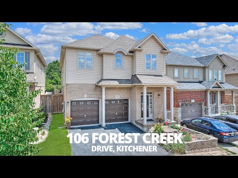 Family Home Backing Onto Greenspace - 106 Forest Creek - Kitchener Real Estate Video