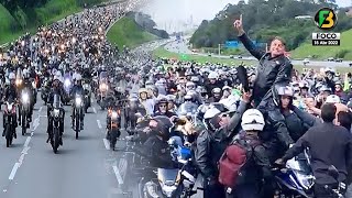AGORA! Bolsonaro surpreende com impressionante motociata em São Paulo
