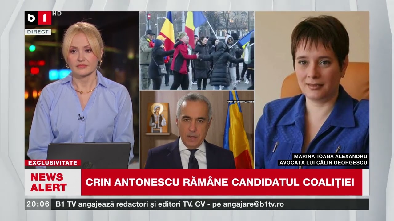 M.I. ALEXANDRU, AVOCATA LUI CĂLIN GEORGESCU, DESPRE SOLICITAREA LA CEDO DESPRE_Știri B1TV_8 ian.2025
