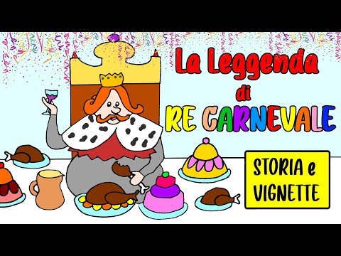 👑 LA LEGGENDA DI RE CARNEVALE - Storia illustrata, sequenze e comprensione 🎉