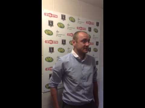 Padiham FC v Clitheroe captain reaction